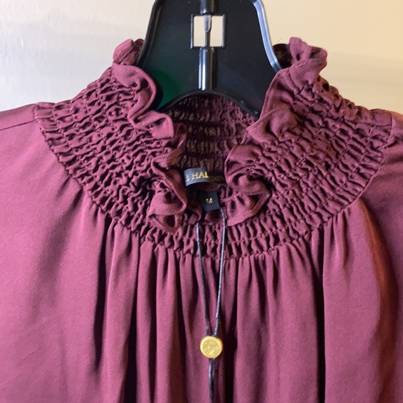Kobi Halperin burgundy blouse - Picture 3 of 4
